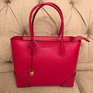 Michael Kors Ultra Pink Leather Tote NWT